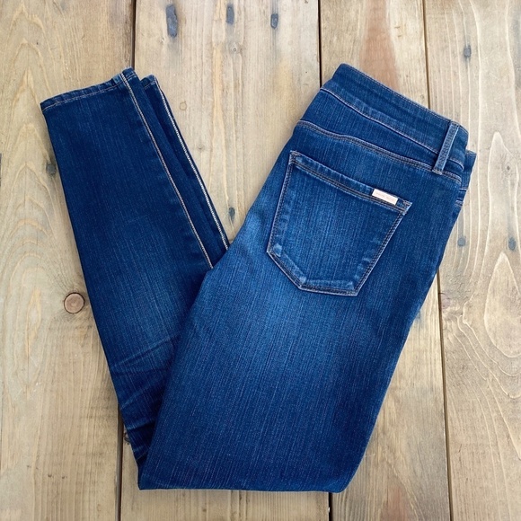 White House Black Market Jeans with Gold trim Skinny Sz 2 - Picture 8 of 8